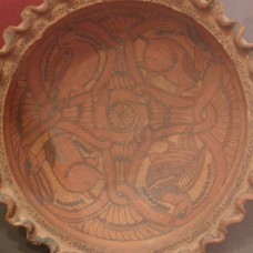 Christian swastika cross with animals